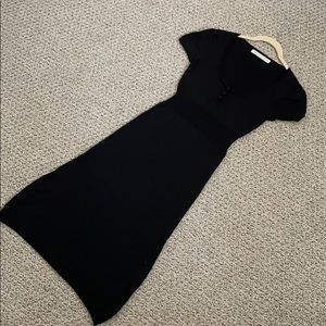 little black dress silk and cashmere